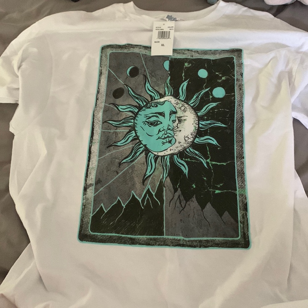 White Graphic Tee